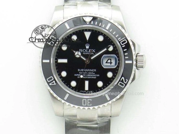 1229 Submariner 116610 LN Black Ceramic 316L Steel Noob 1:1 Best Edition V10. Stretchable 2865